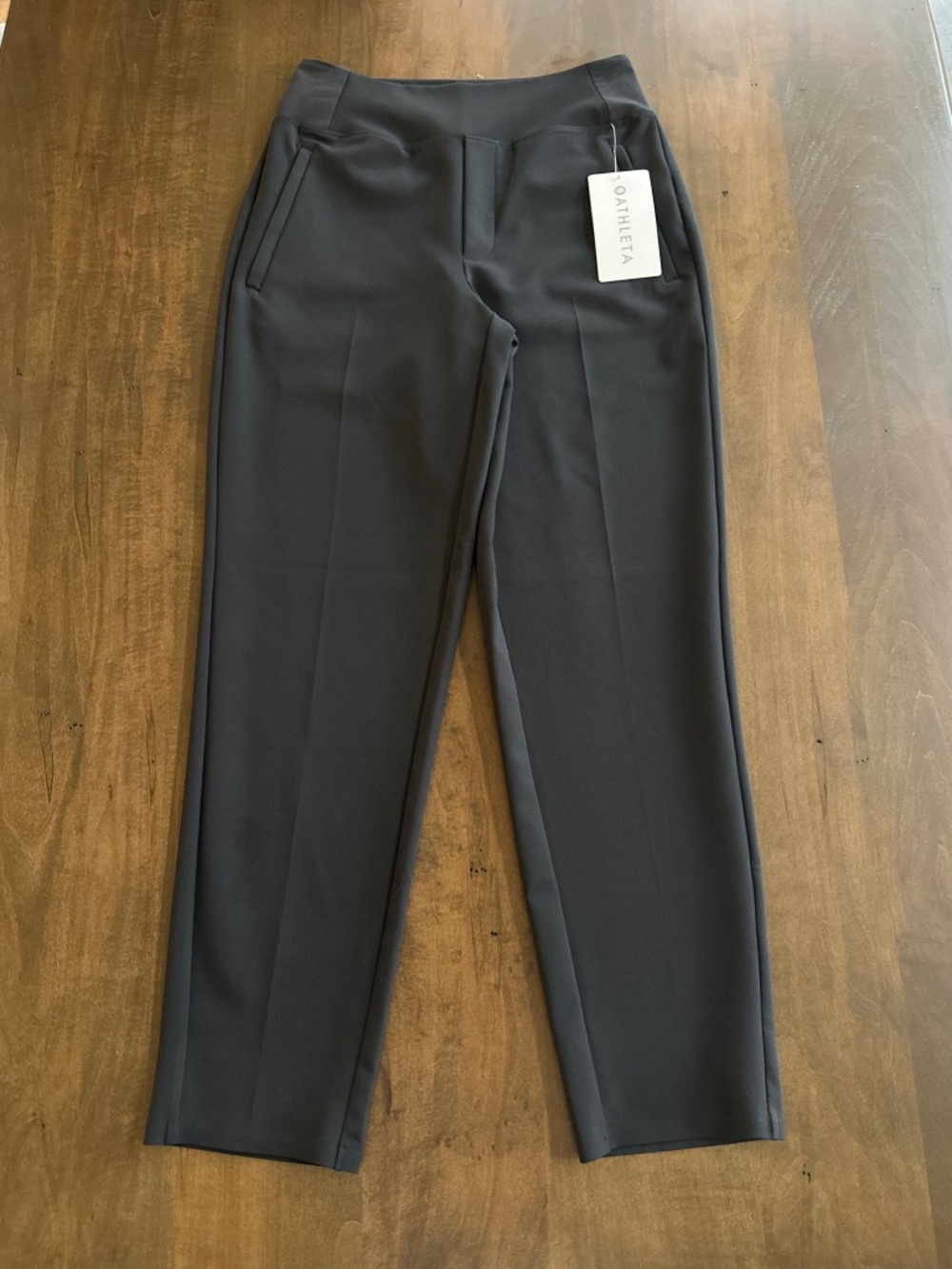 Athleta Endless Pant Women’s Size 2 Black Stretch Travel Work Pants Pockets New